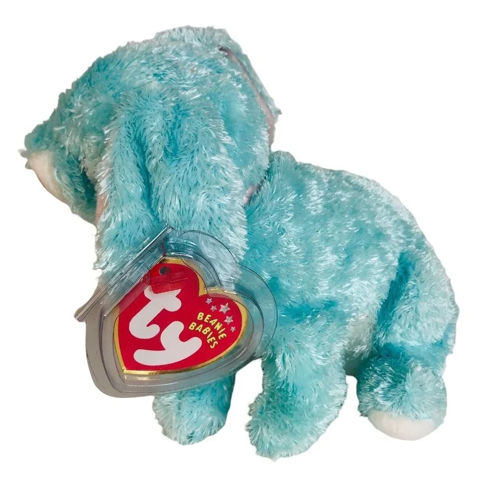 3 TY Beanie Babies Spring Cottonball Hoppity Easter Rabbit Plush Bean Bag Animal